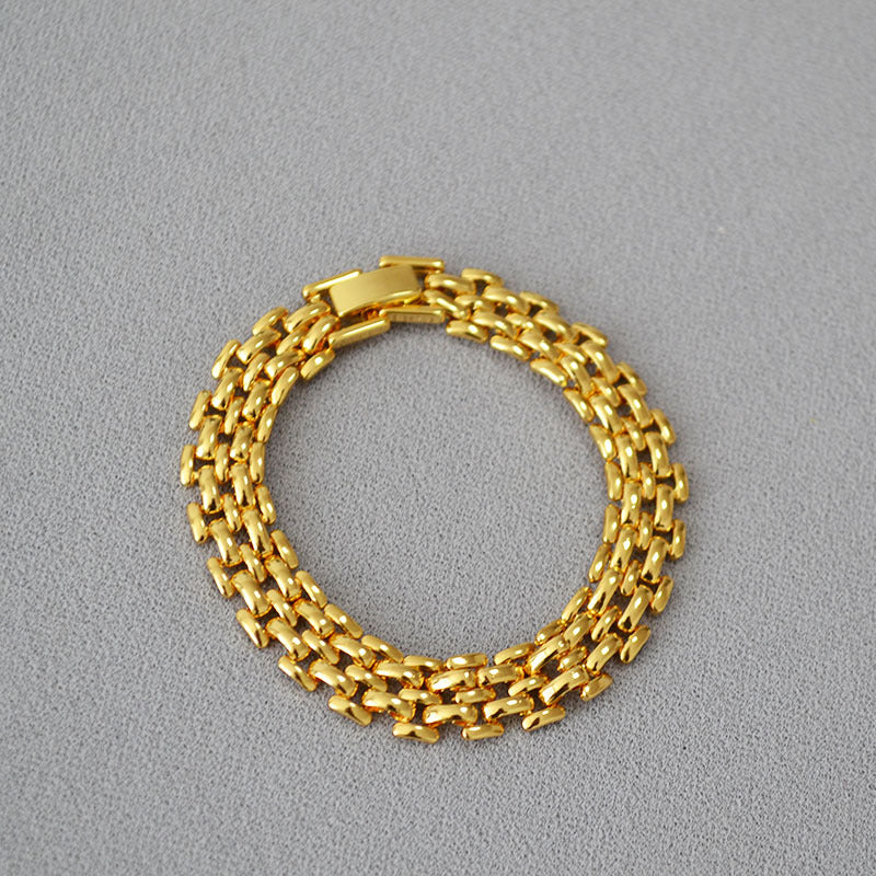 Small-batch Wide Hollowed-out Trendy Bracelet For Women From Europe And The US