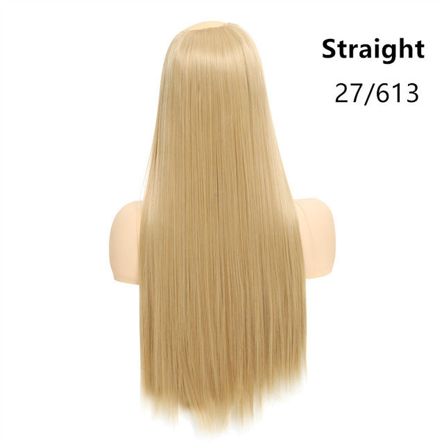 Wig Female One Piece Natural Long Straight Hair