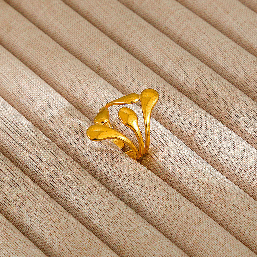 Personalized Stainless Steel Ring With Color-retaining Diamond Inlay