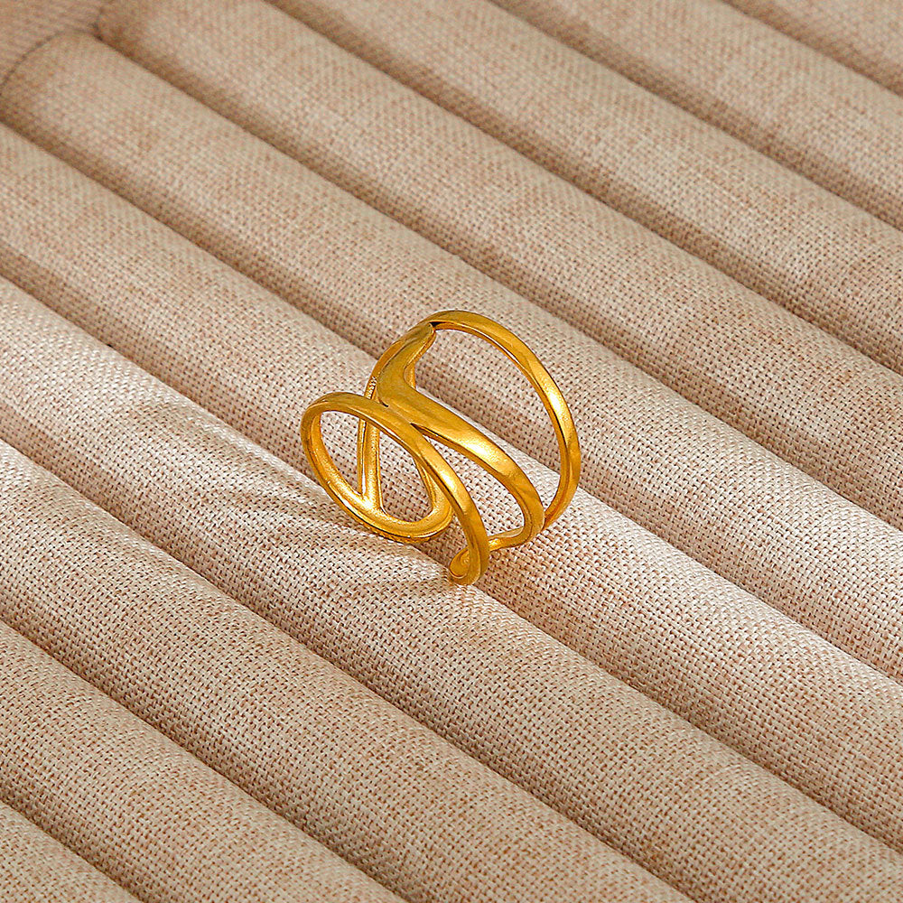 Personalized Stainless Steel Ring With Color-retaining Diamond Inlay