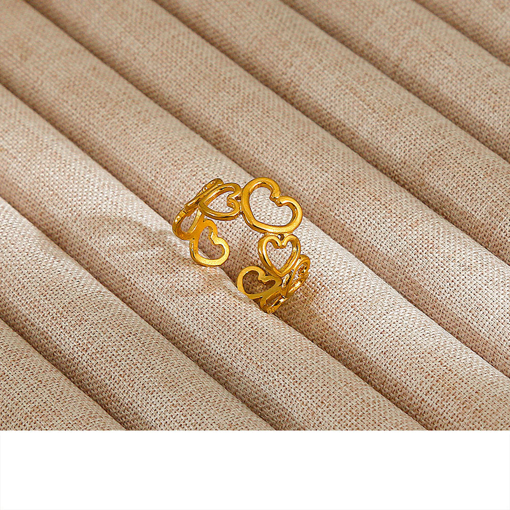 Personalized Stainless Steel Ring With Color-retaining Diamond Inlay