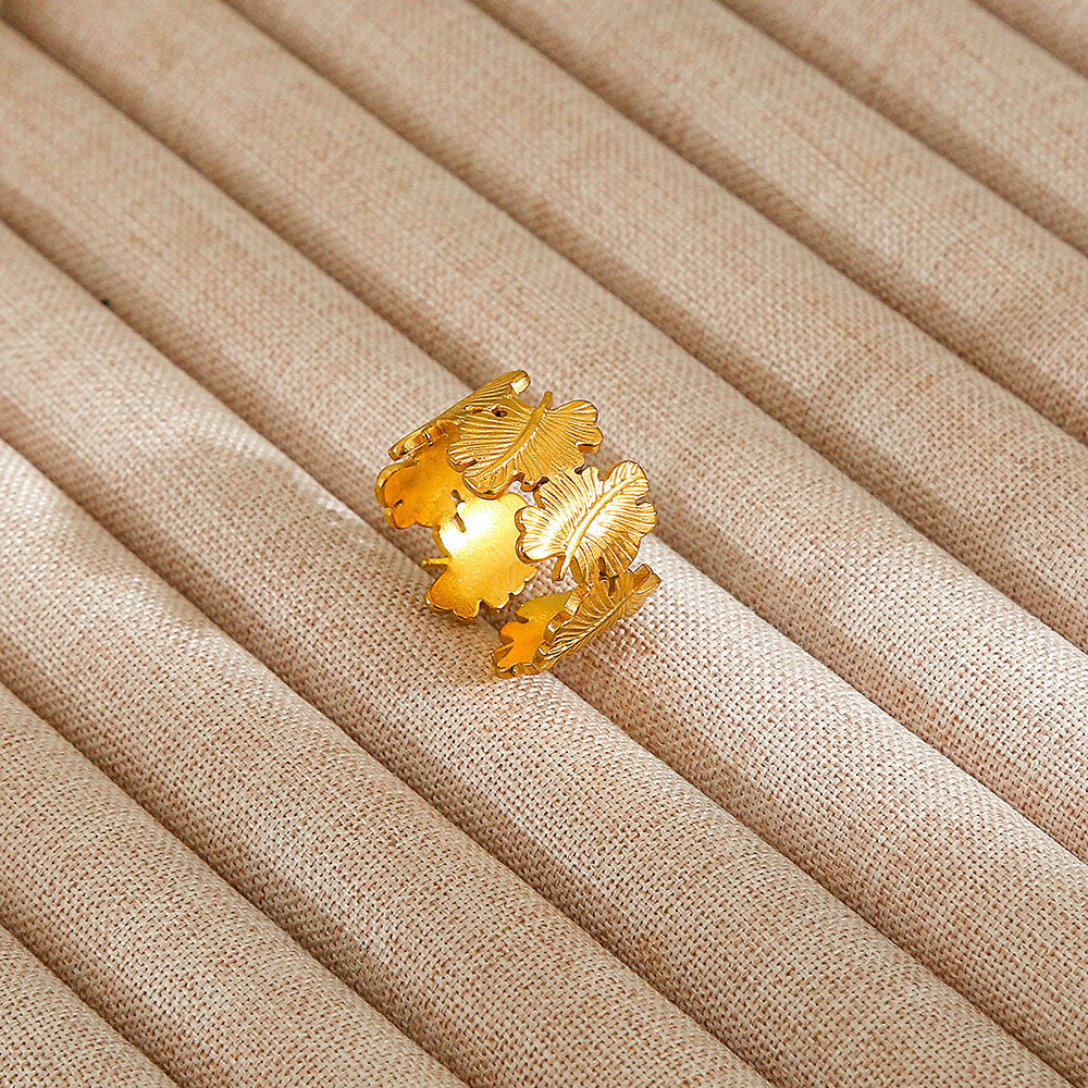 Personalized Stainless Steel Ring With Color-retaining Diamond Inlay