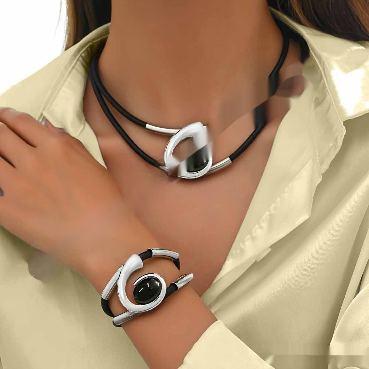 Bohemian Style Fashion Personality And Creativity Iron Jewelry Suit Women