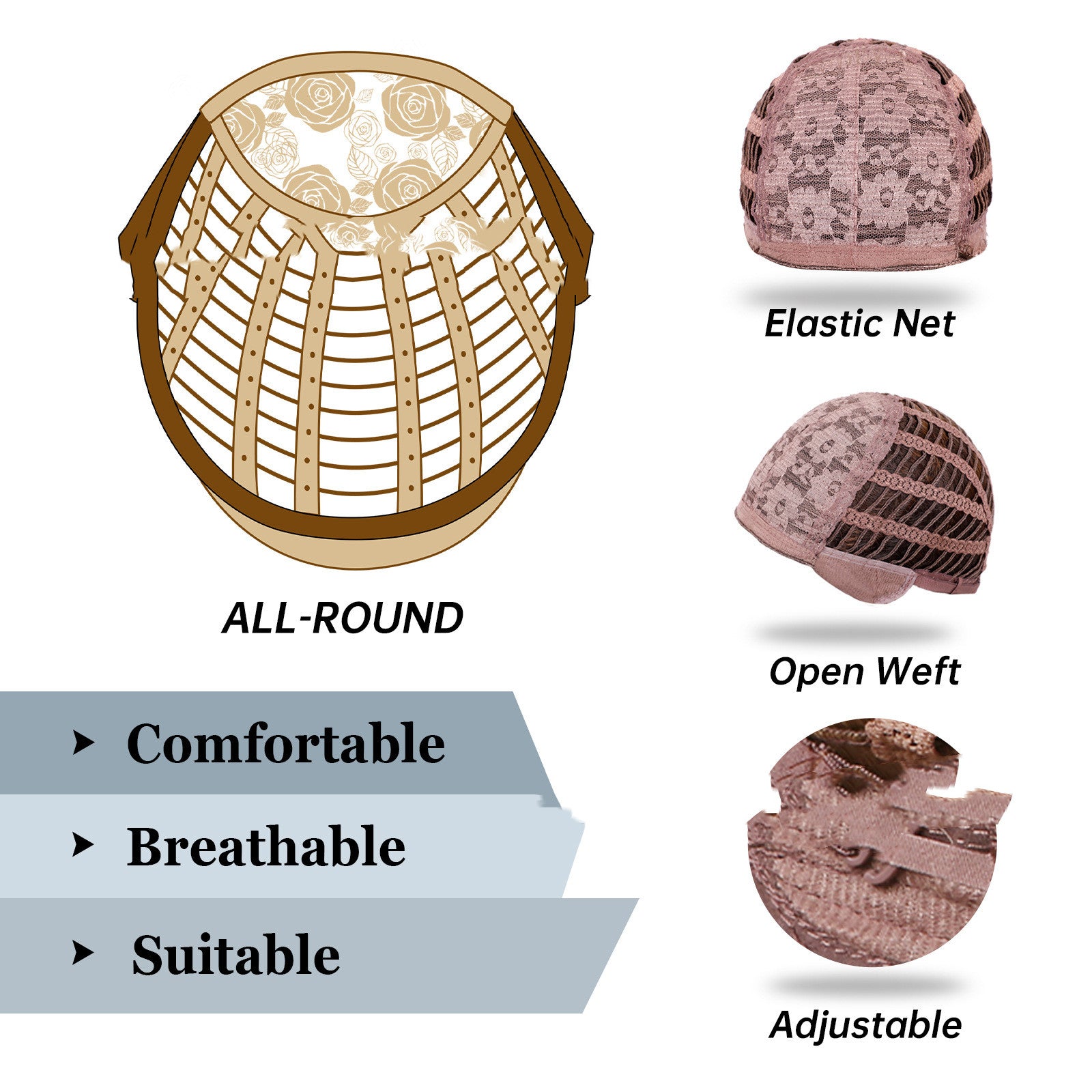 Head Dyed Bangs Long Straight Hair High-temperature Fiber Wigs