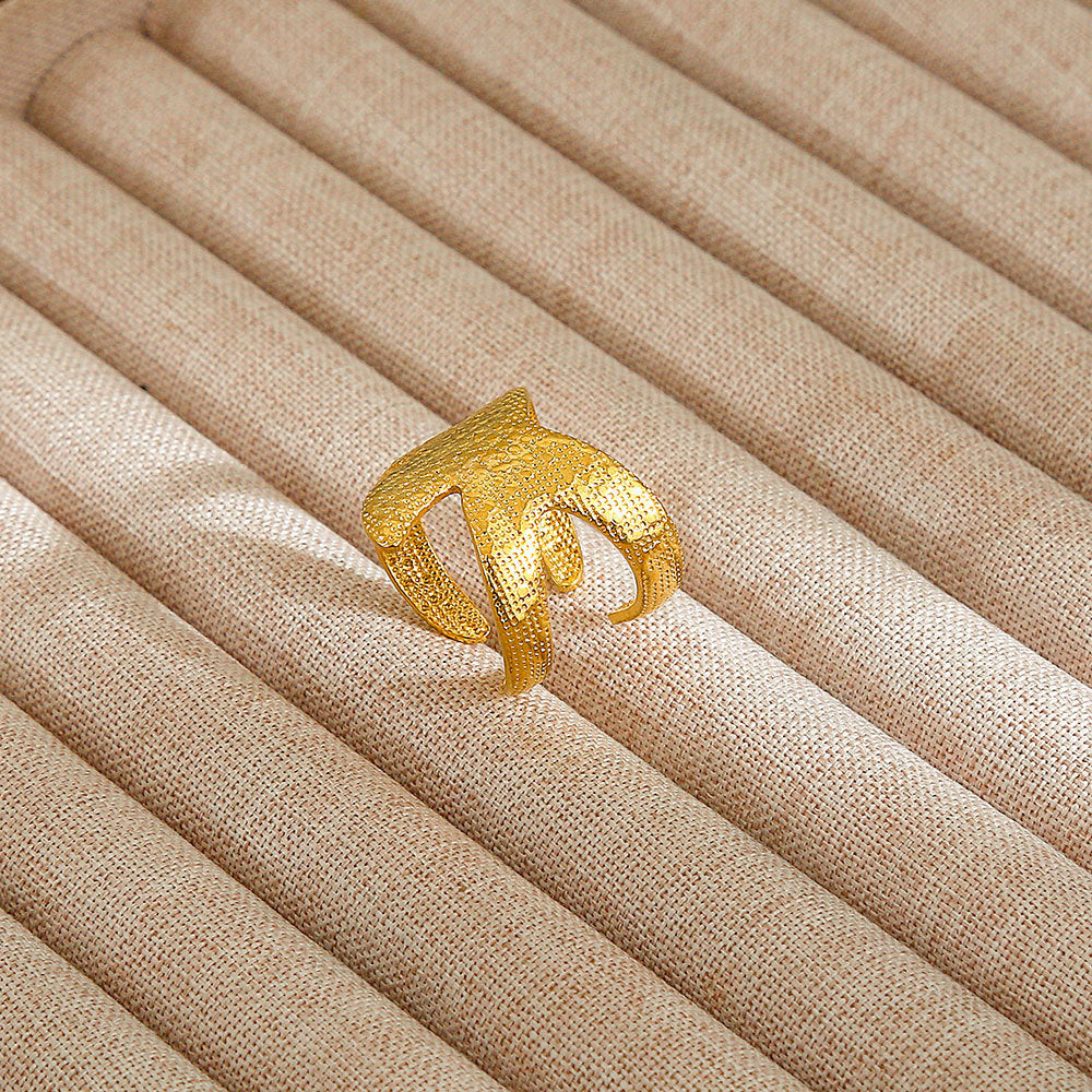 Personalized Stainless Steel Ring With Color-retaining Diamond Inlay