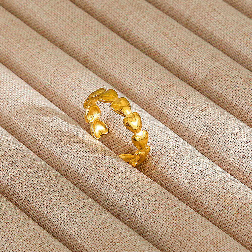 Personalized Stainless Steel Ring With Color-retaining Diamond Inlay