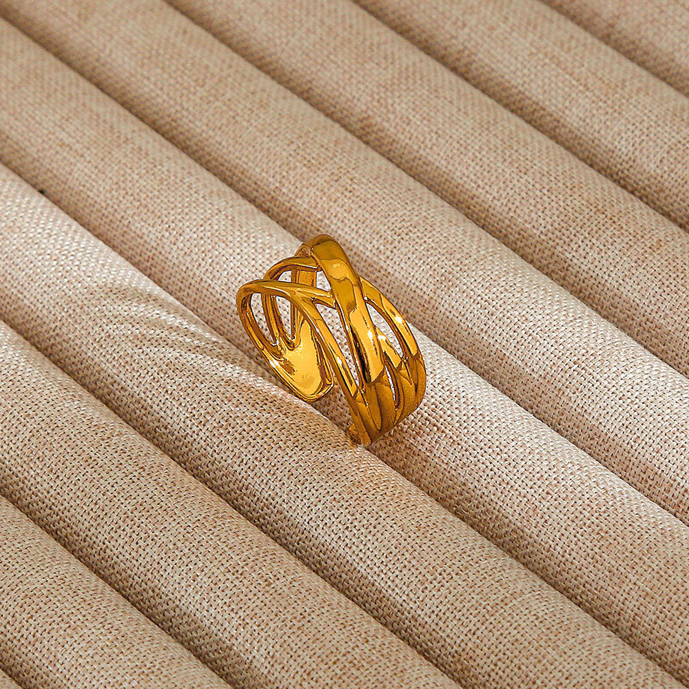 Personalized Stainless Steel Ring With Color-retaining Diamond Inlay