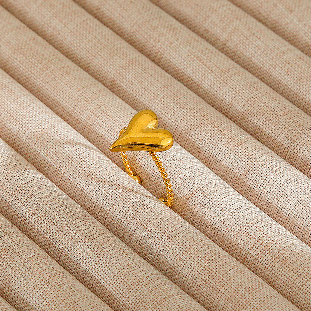 Personalized Stainless Steel Ring With Color-retaining Diamond Inlay