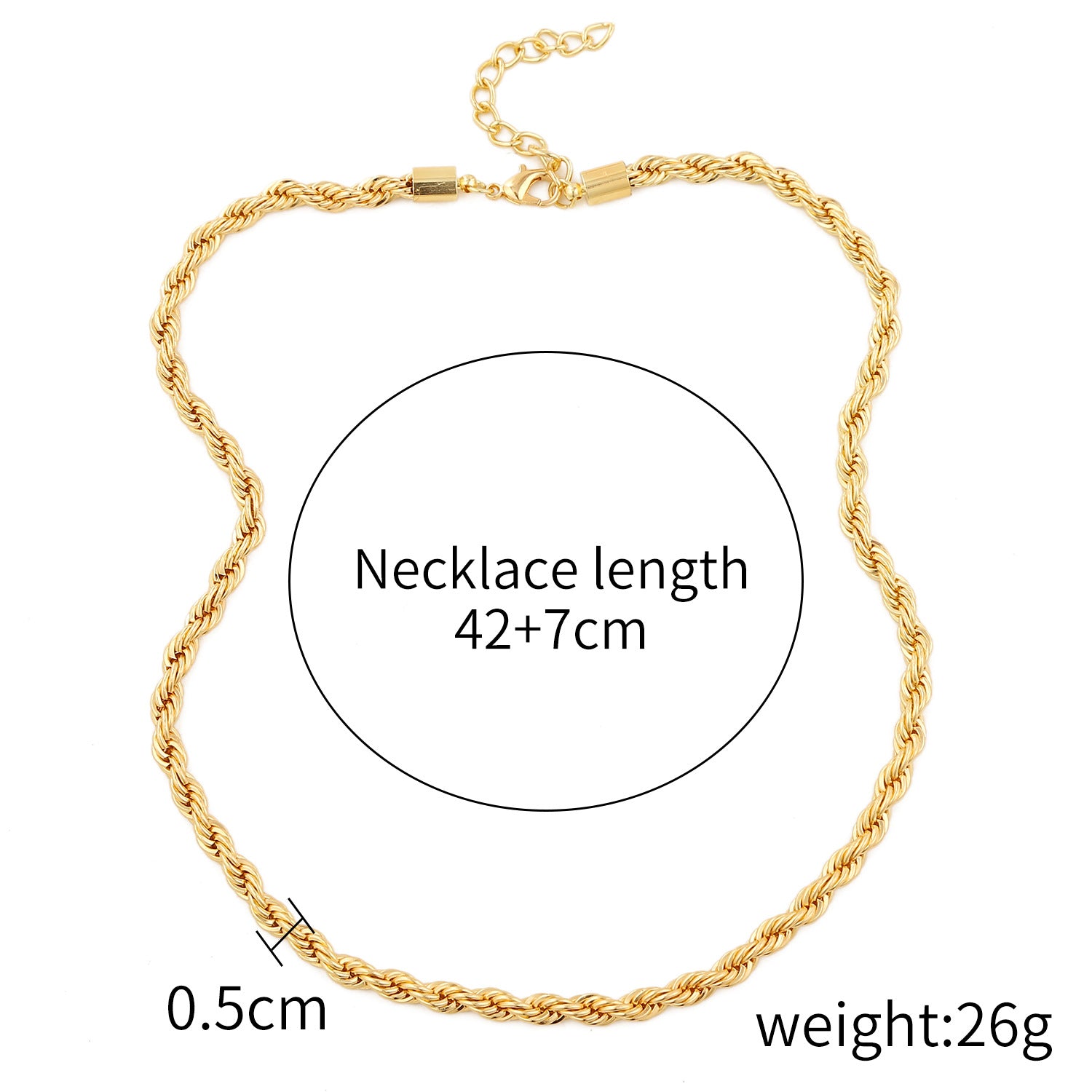 Necklace Female Twist Chain Necklace